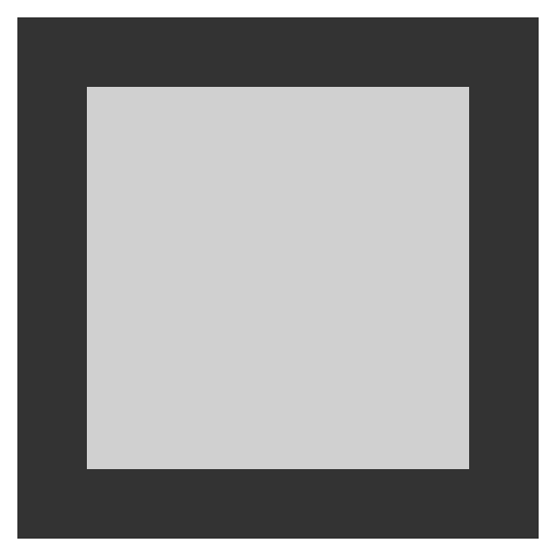 Black Square Button Emoji from EmojiTwo Colors Set