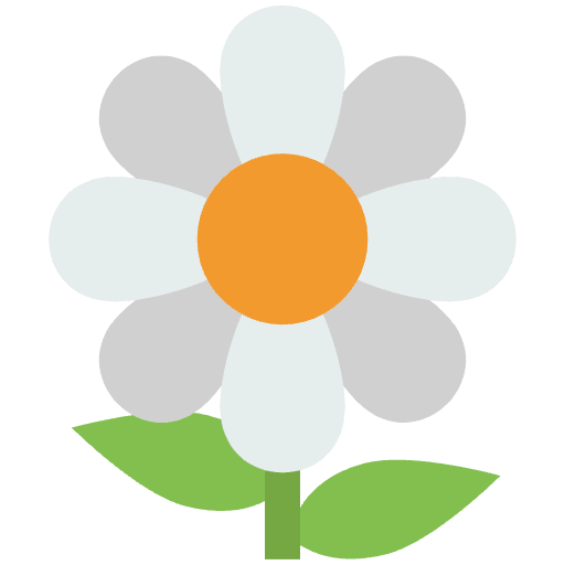 Blossom Emoji from EmojiTwo Colors Set