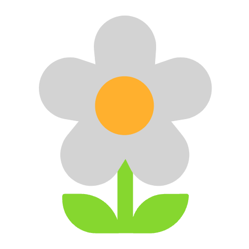Blossom Flat Emoji from Fluent Emoji Flat Set
