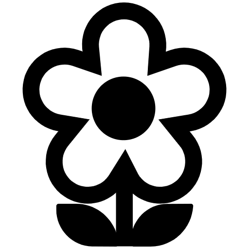 Blossom High Contrast Emoji from Fluent Emoji High Contrast Set