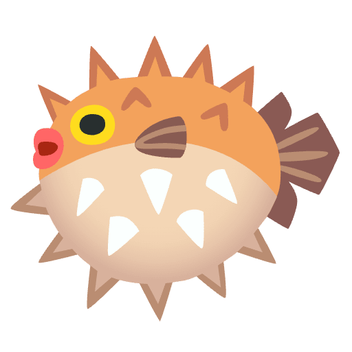 Blowfish Emoji from Noto Emoji Set