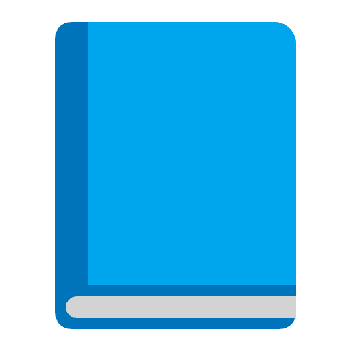 Blue Book Flat Emoji from Fluent Emoji Flat Set