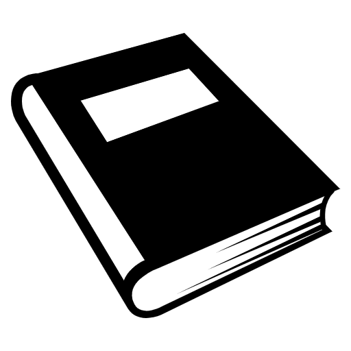 Blue Book Emoji from EmojiTwo Black Set