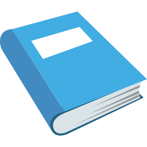 Blue Book Emoji from EmojiTwo Colors Set