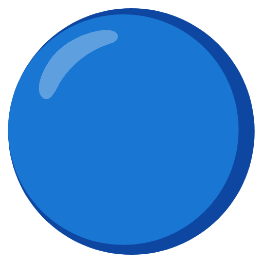 Blue Circle Emoji from Noto Emojis Set