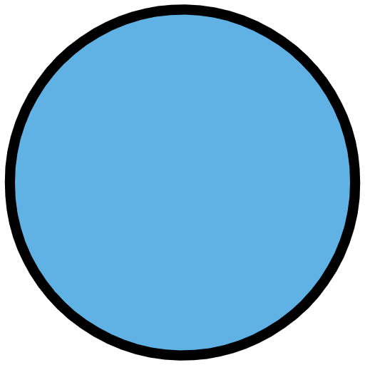Blue Circle Emoji from OpenMoji Set