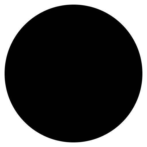 Blue Circle Emoji from EmojiTwo Black Set