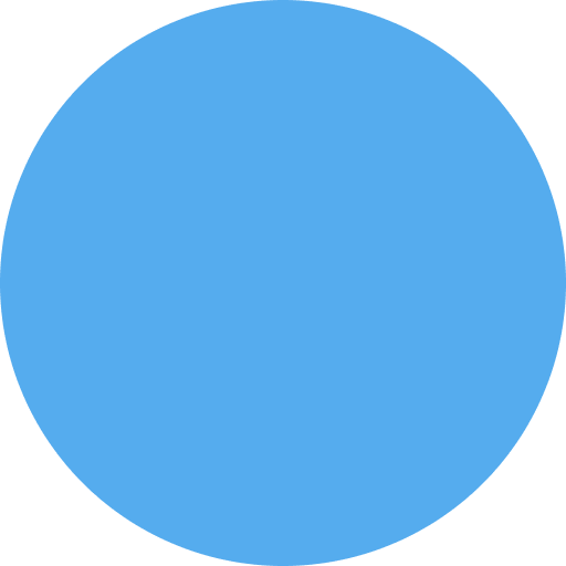 Blue Circle Emoji from Twemoji Set