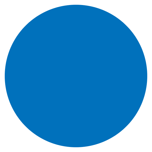 Blue Circle Emoji from EmojiTwo Colors Set