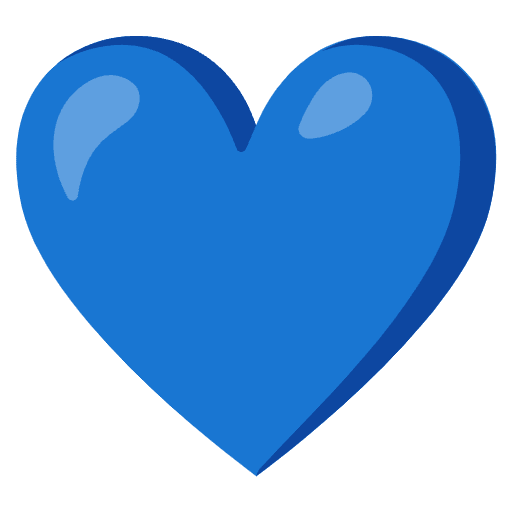 Blue Heart Emoji from Noto Emojis Set
