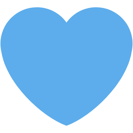 Blue Heart Emoji from Twemoji Emoji Set