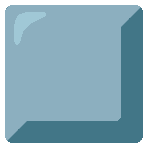 Blue Square Icon Emoji from Noto Emojis Set