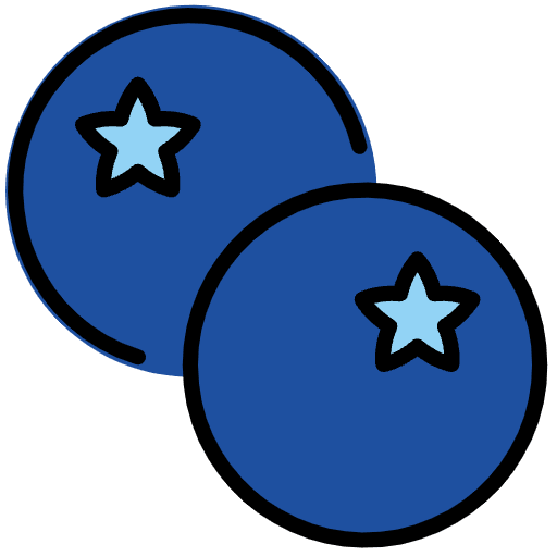Blueberries Element from OpenMoji Emoji Set