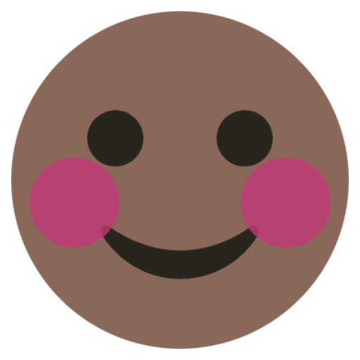 Blushing Emoji Emoji from EmojiTwo Colors Set