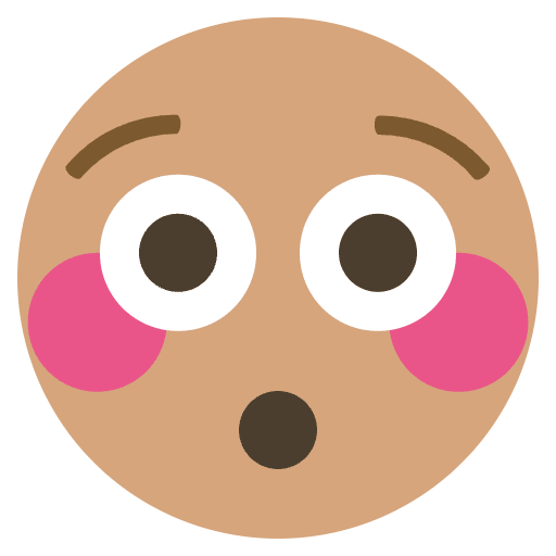 Blushingsurpriseemoji Emoji from EmojiTwo Colors Set