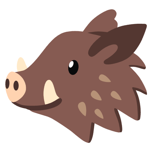 Boar Element from Noto Emojis Set