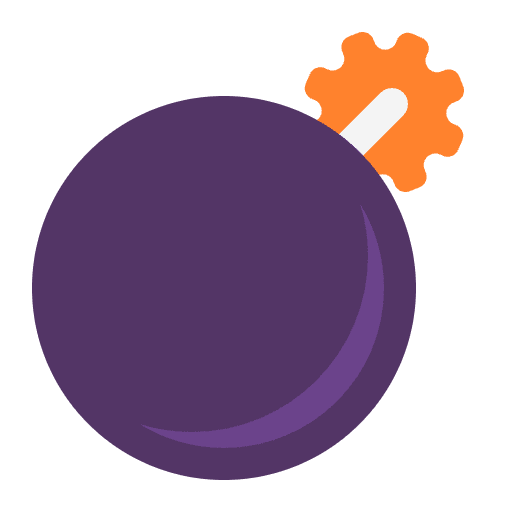 Bomb Flat Emoji from Fluent Emoji Flat Set