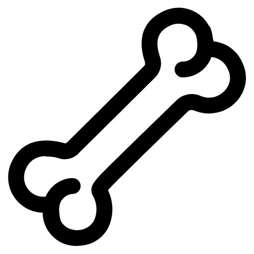 Bone High Contrast Emoji from Fluent Emoji High Contrast Set