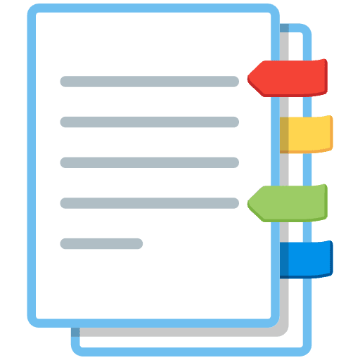 Bookmark Tabs Emoji from Noto Emojis Set