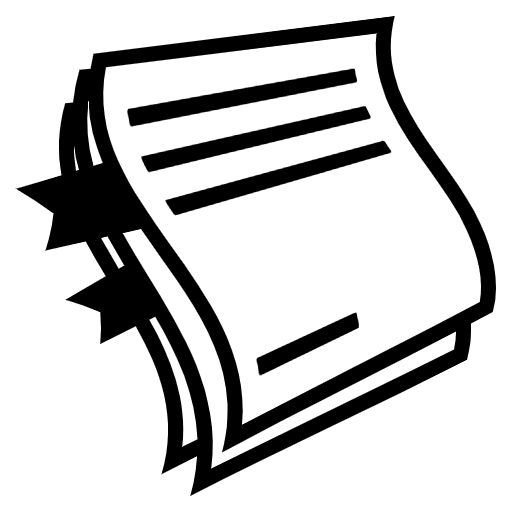 Bookmark Tabs Emoji from EmojiTwo Black Set