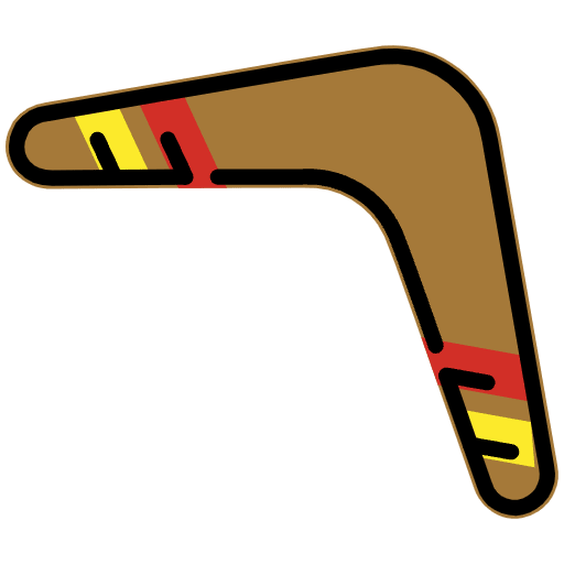 Boomerang Element from OpenMoji Emoji Set