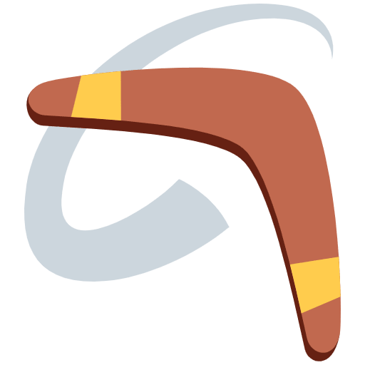 Boomerang Element from Twemoji Emoji Set