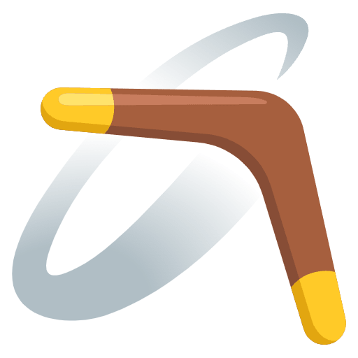 Boomerang Element from Noto Emojis Set