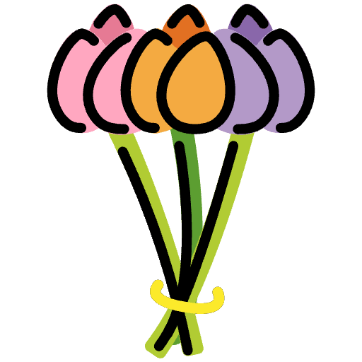 Bouquet Emoji from OpenMoji Emoji Set