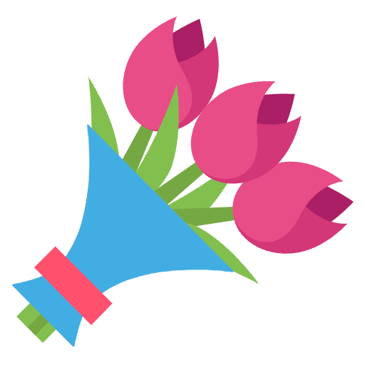 Bouquet Of Flowers Element from EmojiTwo Colors Set