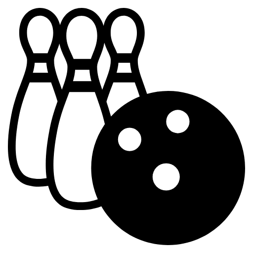Bowling Emoji from EmojiTwo Black Set