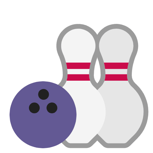 Bowling Flat Emoji from Fluent Emoji Flat Set