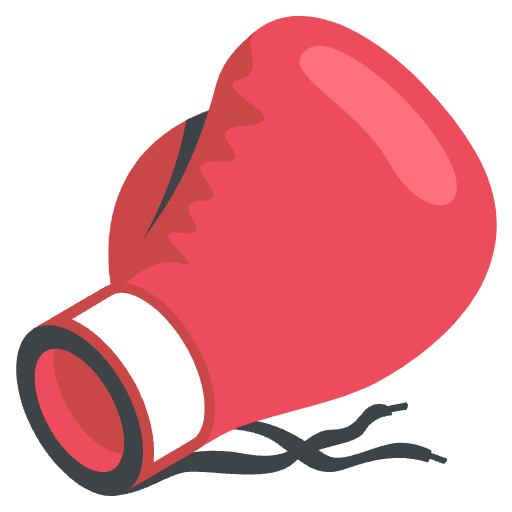 Boxing Glove Emoji from EmojiTwo Colors Set