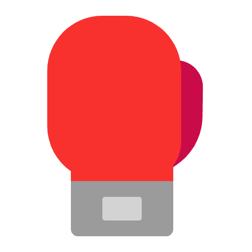 Boxing Glove Flat Emoji from Fluent Emoji Flat Set