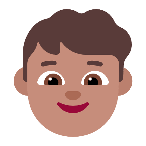 Boy Flat Medium Emoji from Fluent Emoji Flat Set