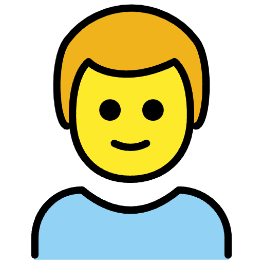 Boy Emoji from OpenMoji Emoji Set