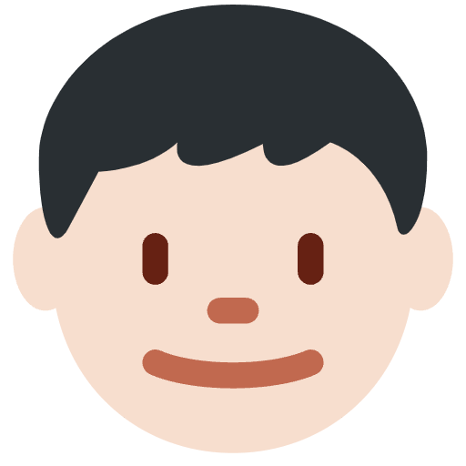 Boy Light Skin Tone Emoji from Twemoji Emoji Set
