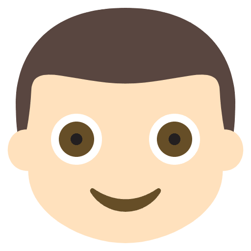 Boy Light Skin Tone Emoji from EmojiTwo Colors Set