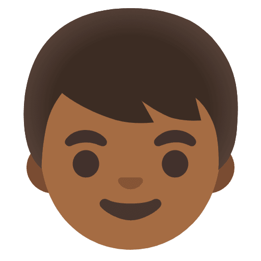 Boy Medium Dark Skin Tone Emoji from Noto Emojis Set