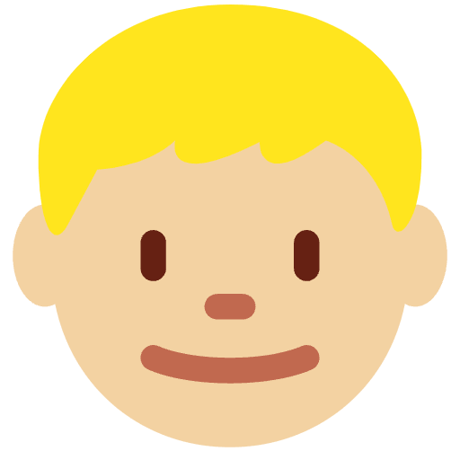 Boy Medium Light Skin Tone Emoji from Twemoji Set