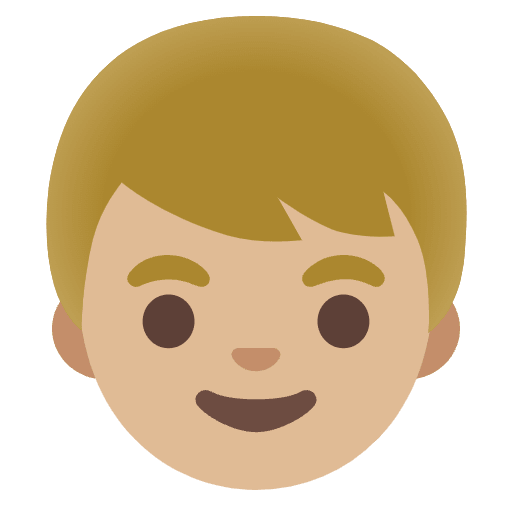 Boy Medium Light Skin Tone Emoji from Noto Emojis Set
