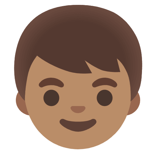 Boy Medium Skin Tone Emoji from Noto Emojis Set