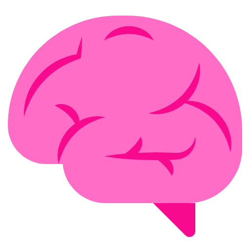 Brain Flat Emoji from Fluent Emoji Flat Set
