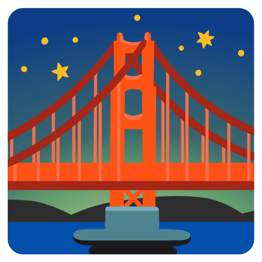 Bridge At Night Emoji from Noto Emojis Set