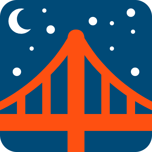 Bridge At Night Emoji from Twemoji Emoji Set