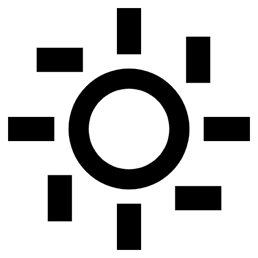 Bright Button Emoji from EmojiTwo Black Set