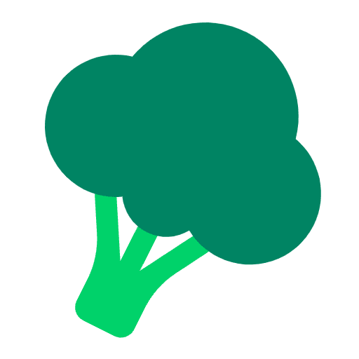 Broccoli Flat Element from Fluent Emoji Flat Set