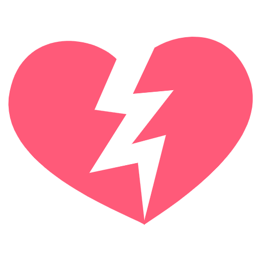 Broken Heart Element from EmojiTwo Colors Set