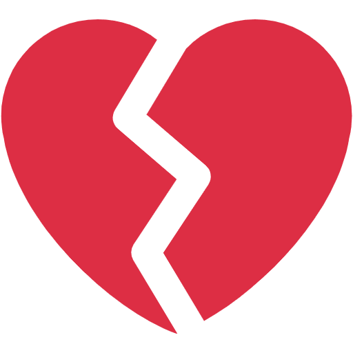 Broken Heart Emoji from Twemoji Set