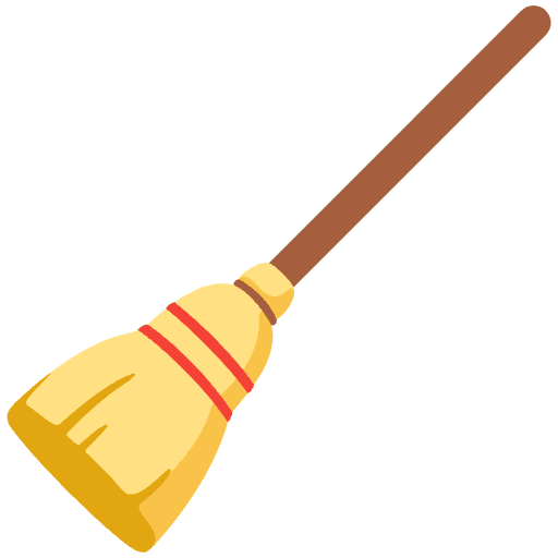 Broom Emoji from Noto Emojis Set