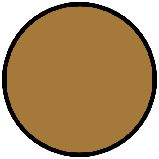 Brown Circle Emoji from OpenMoji Set
